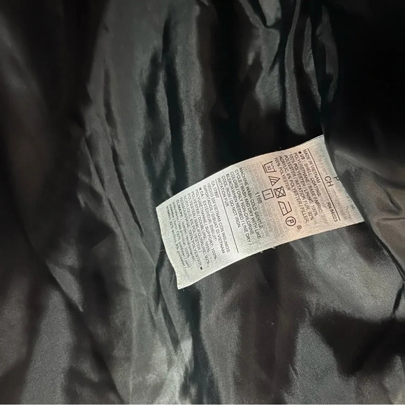 Old Navy Black Faux Fur Trim Hooded Parka Winter Jacket S - Picture 6 of 6